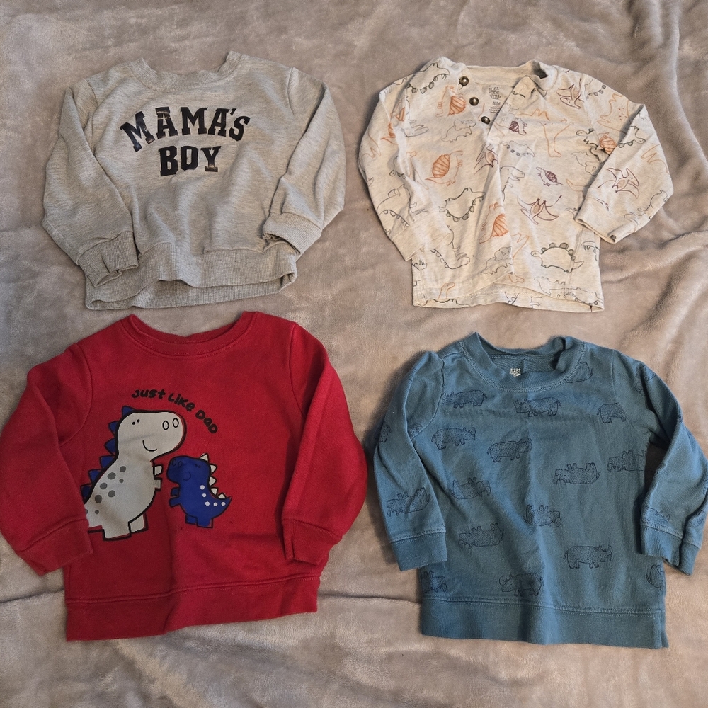 Lot of 4 long sleeve shirts - size 18 month